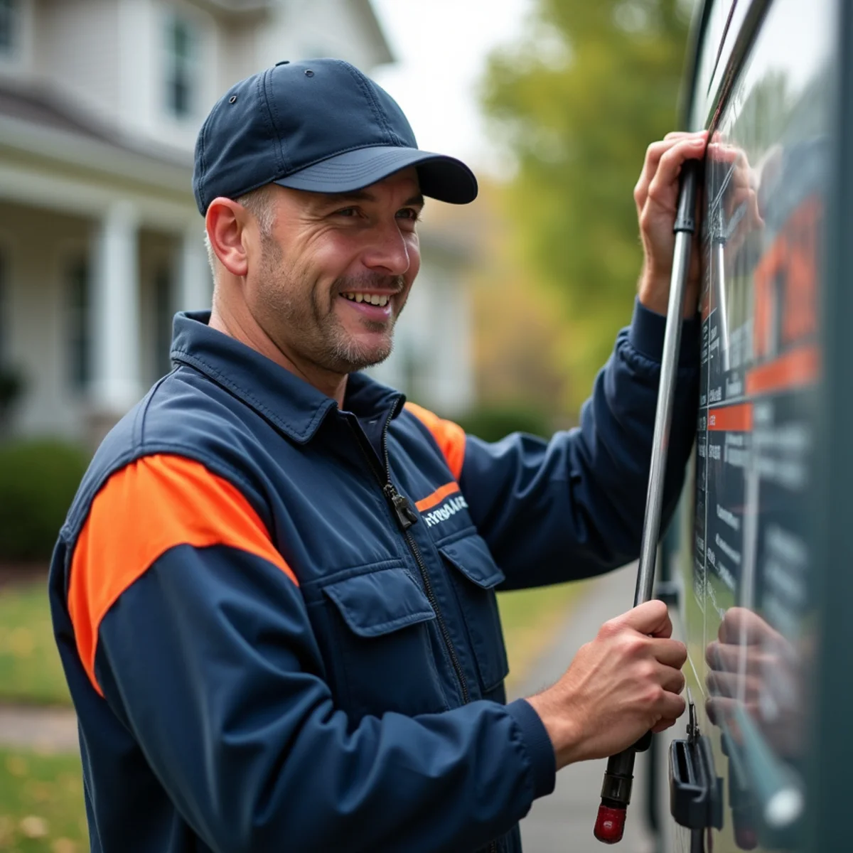 HVAC technician providing service in Adelphi, MD