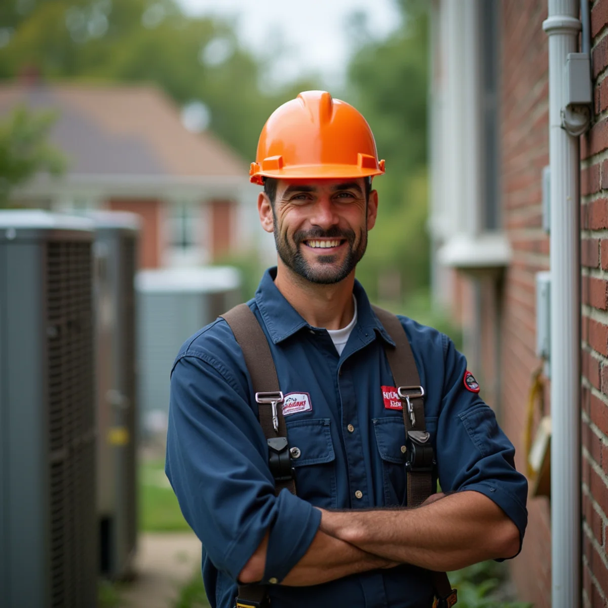 HVAC technician providing service in Aspen Hill, MD