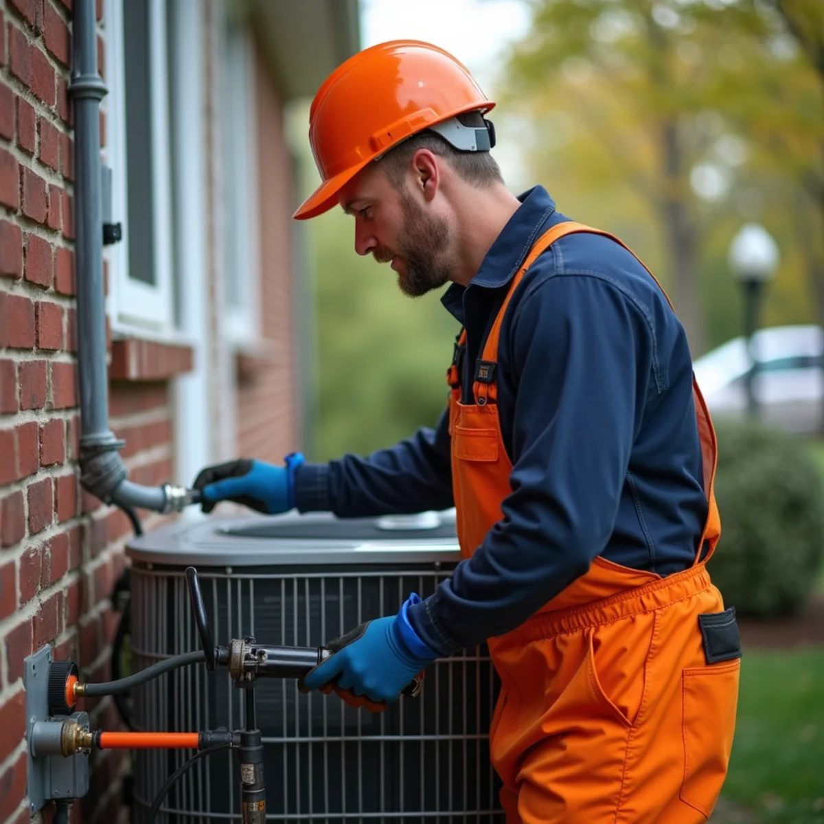 HVAC technician providing service in Beltsville, MD