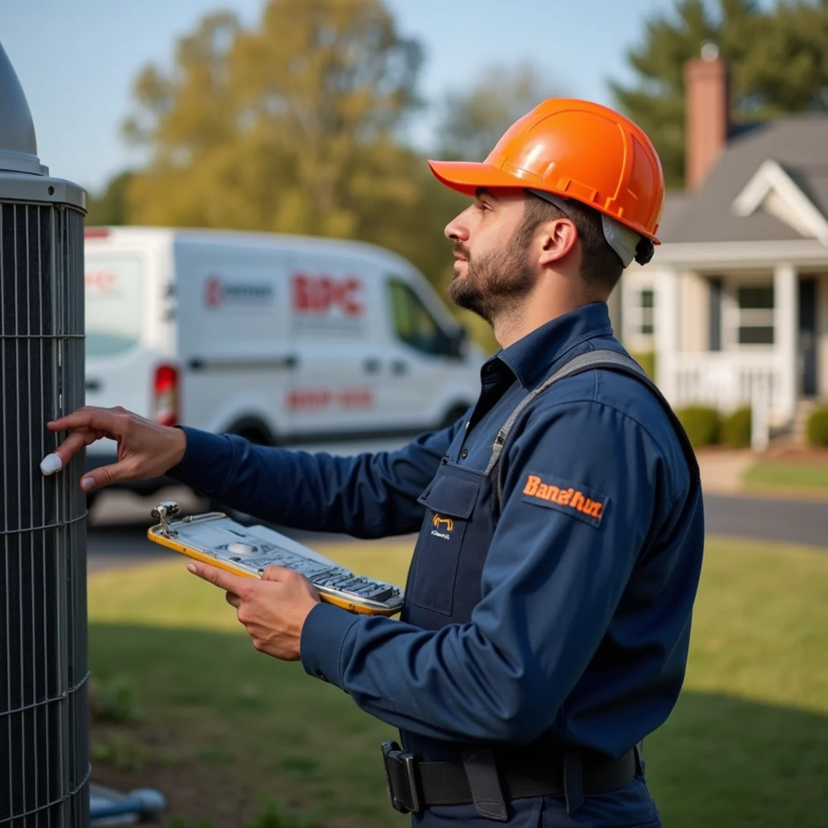 HVAC technician providing service in Boyds, MD
