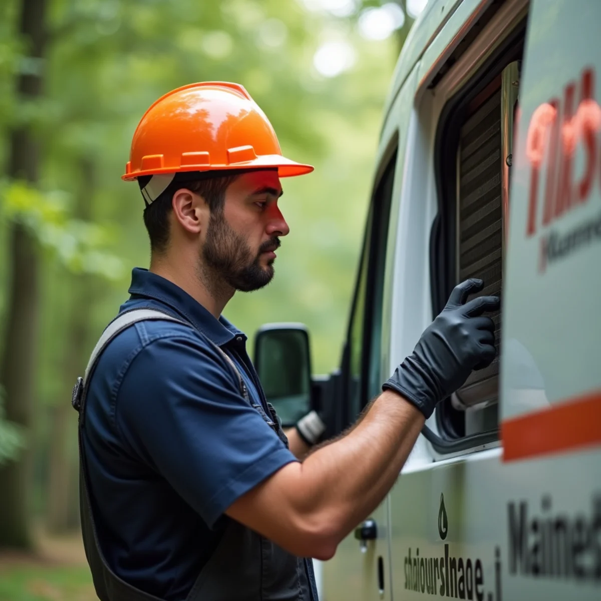 HVAC technician providing service in Burtonsville, MD
