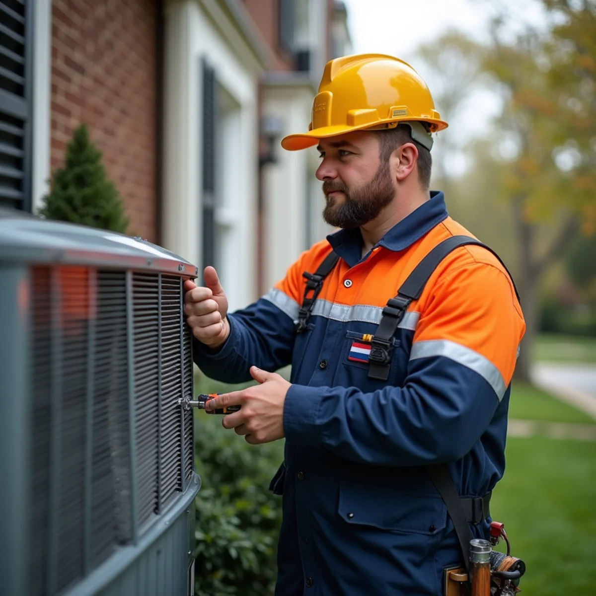 HVAC technician providing service in Chevy Chase, MD