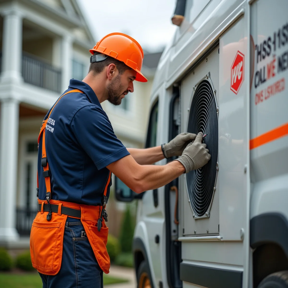HVAC technician providing service in Clarksville, MD
