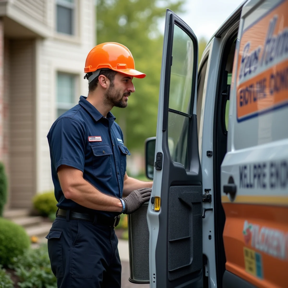 HVAC technician providing service in Elkridge, MD