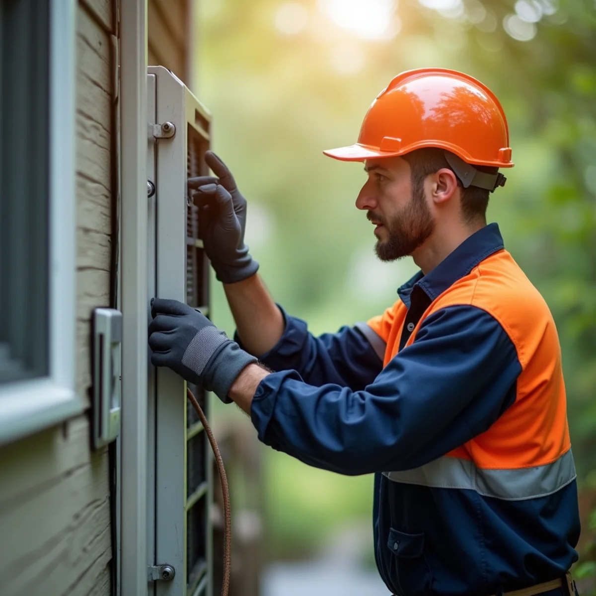 HVAC technician providing service in Garrett Park, MD