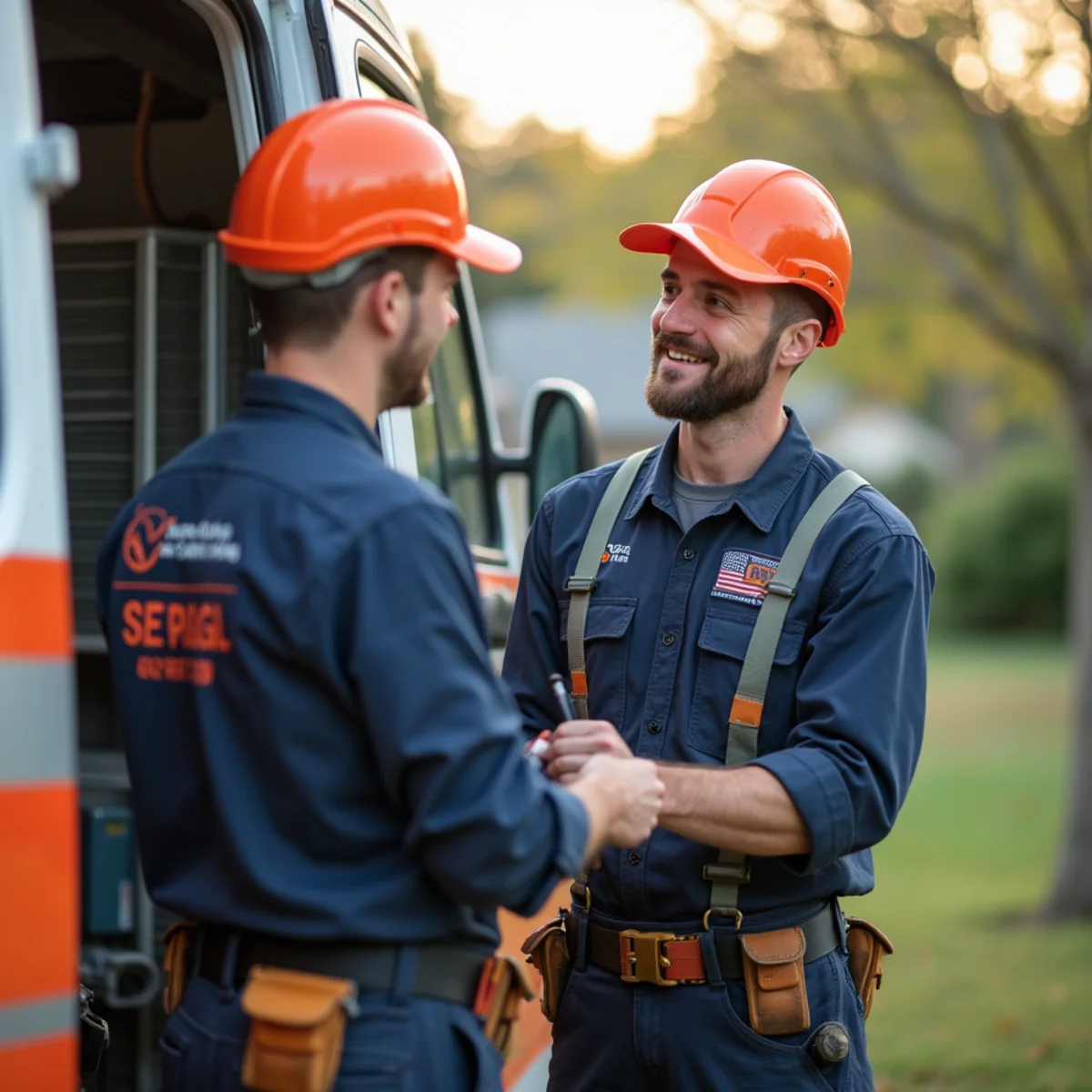 HVAC technician providing service in Jessup, MD