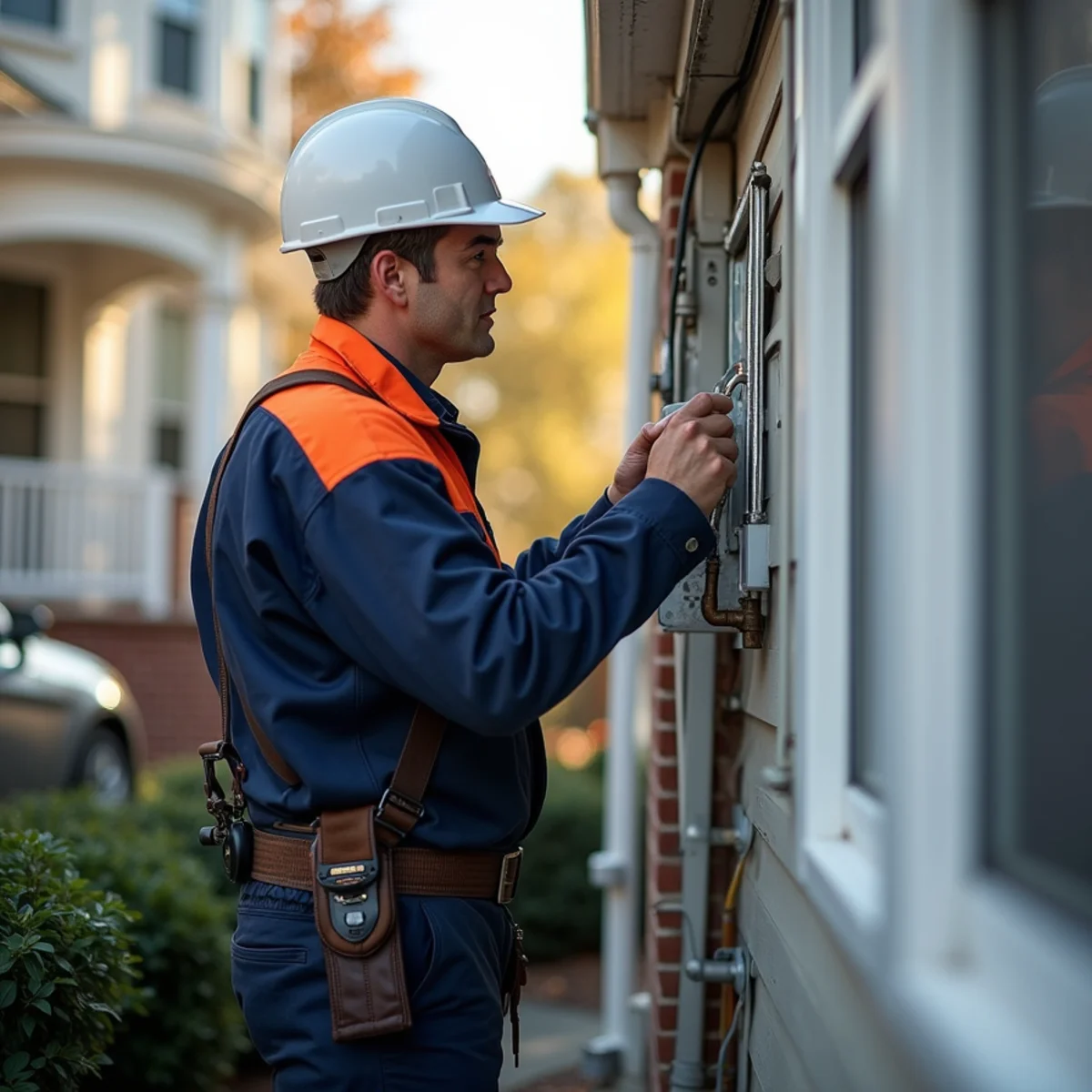 HVAC technician providing service in Kensington, MD