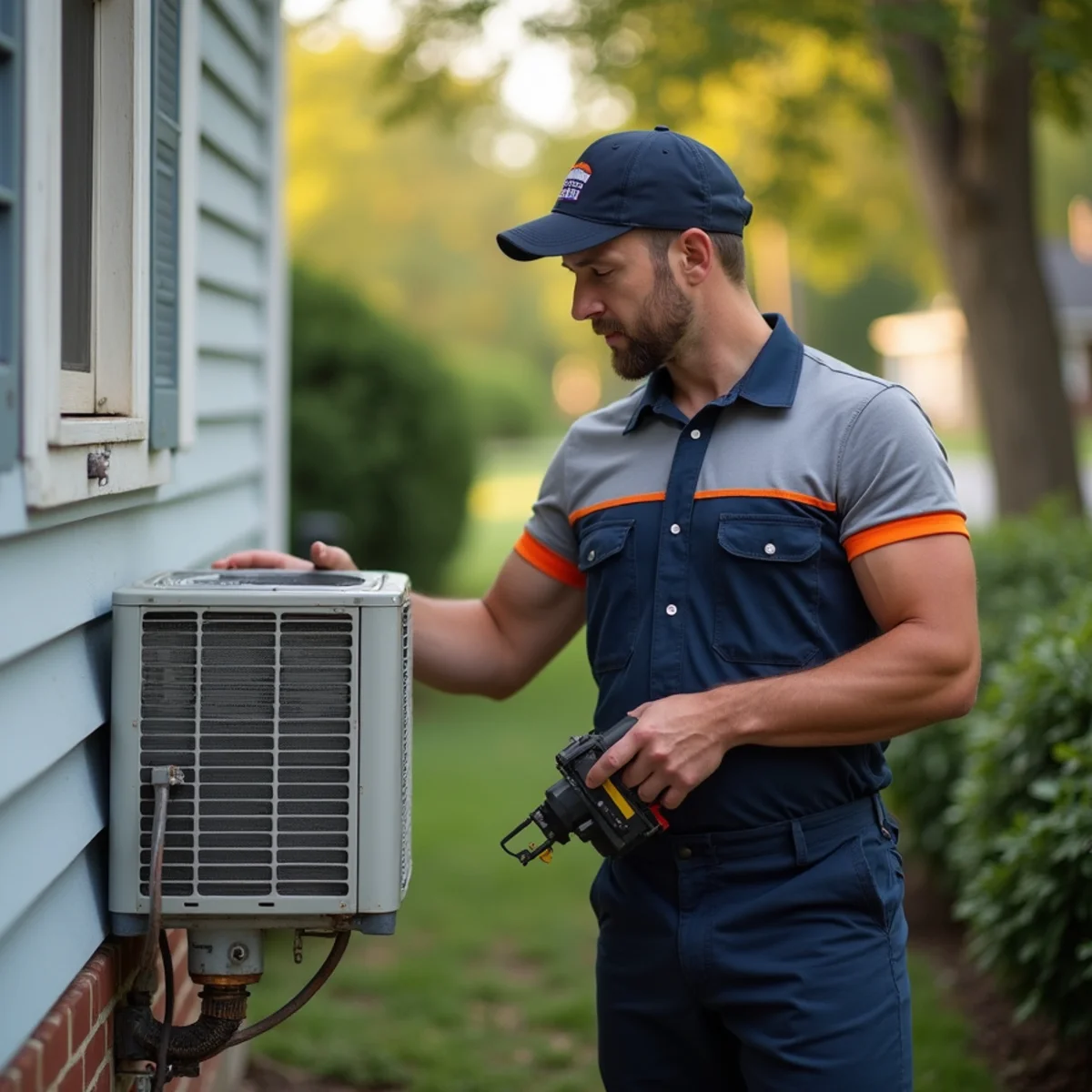 HVAC technician providing service in Laurel, MD