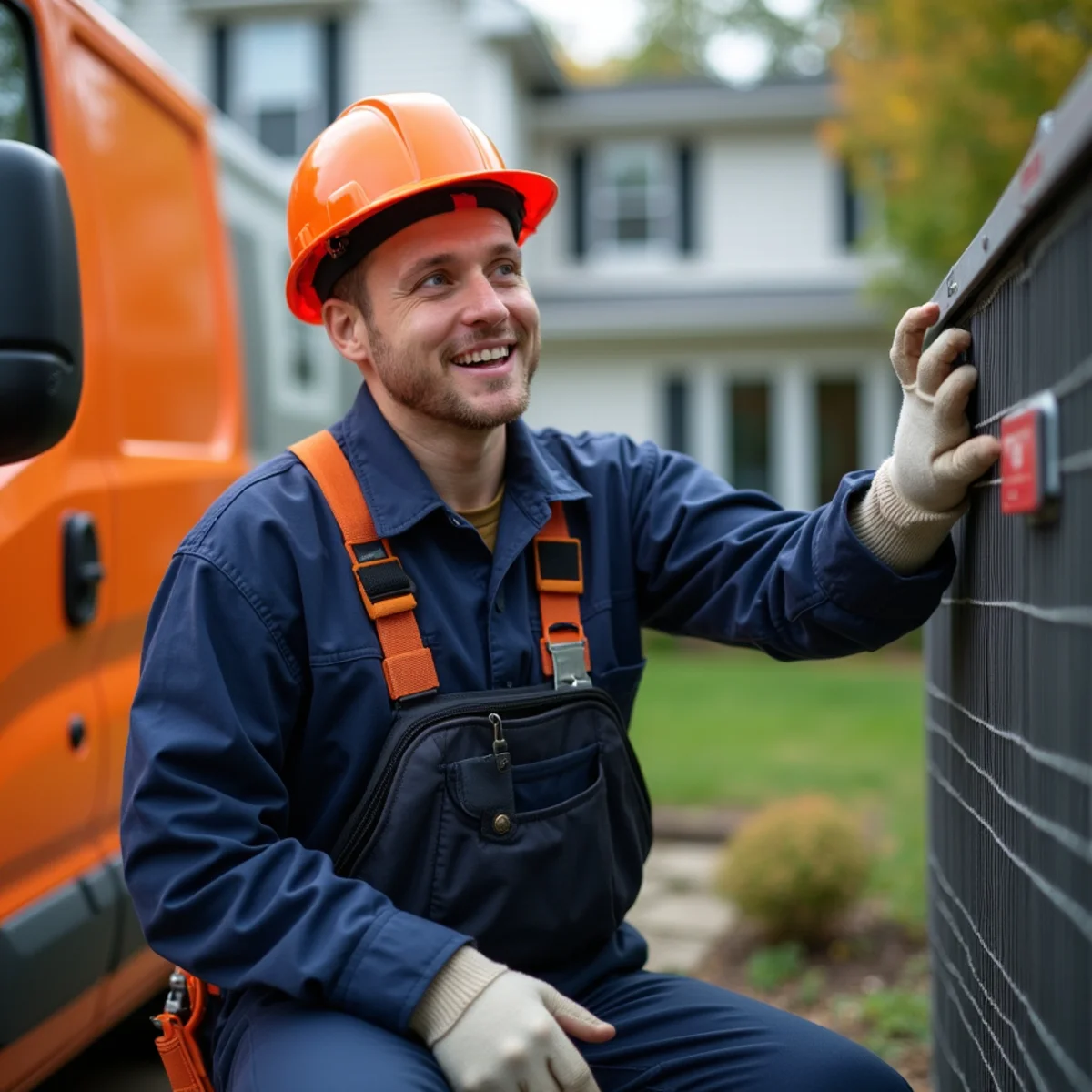 HVAC technician providing service in North Potomac, MD