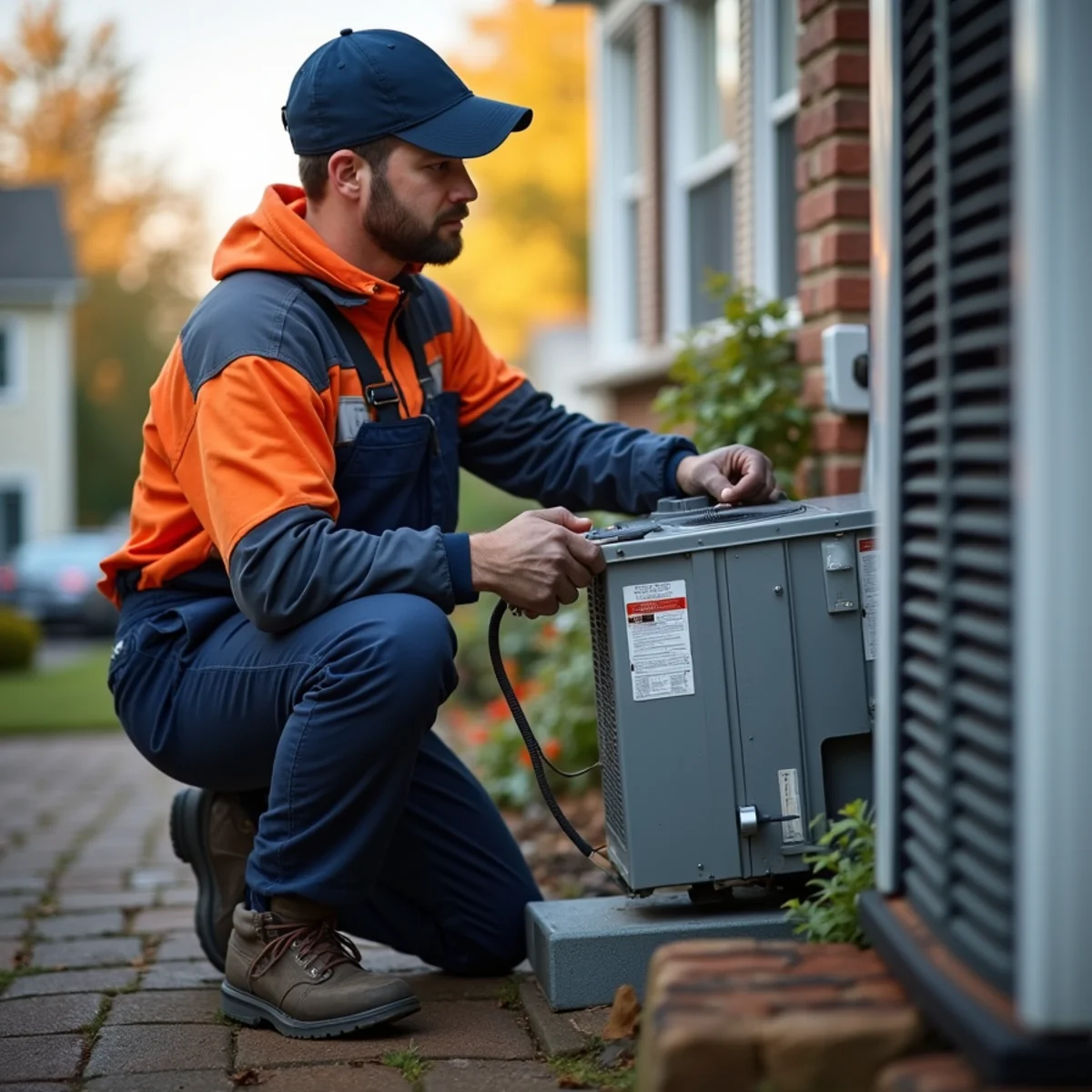 HVAC technician providing service in Olney, MD