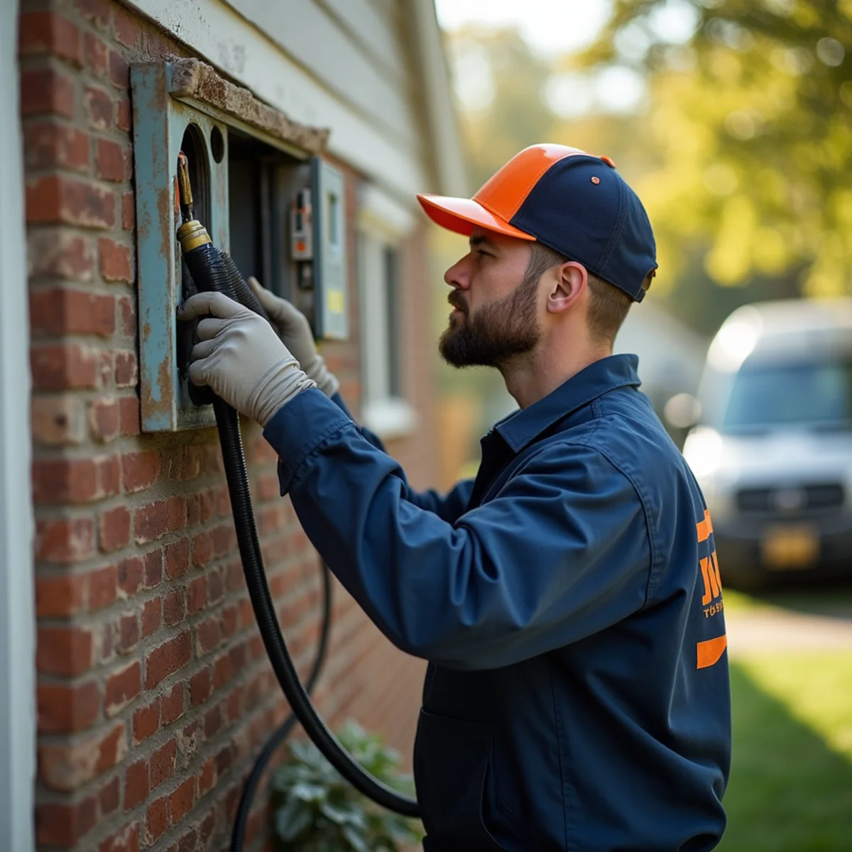 HVAC technician providing service in Rockville, MD