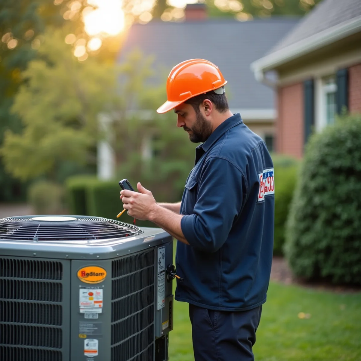 HVAC technician providing service in Wheaton, MD