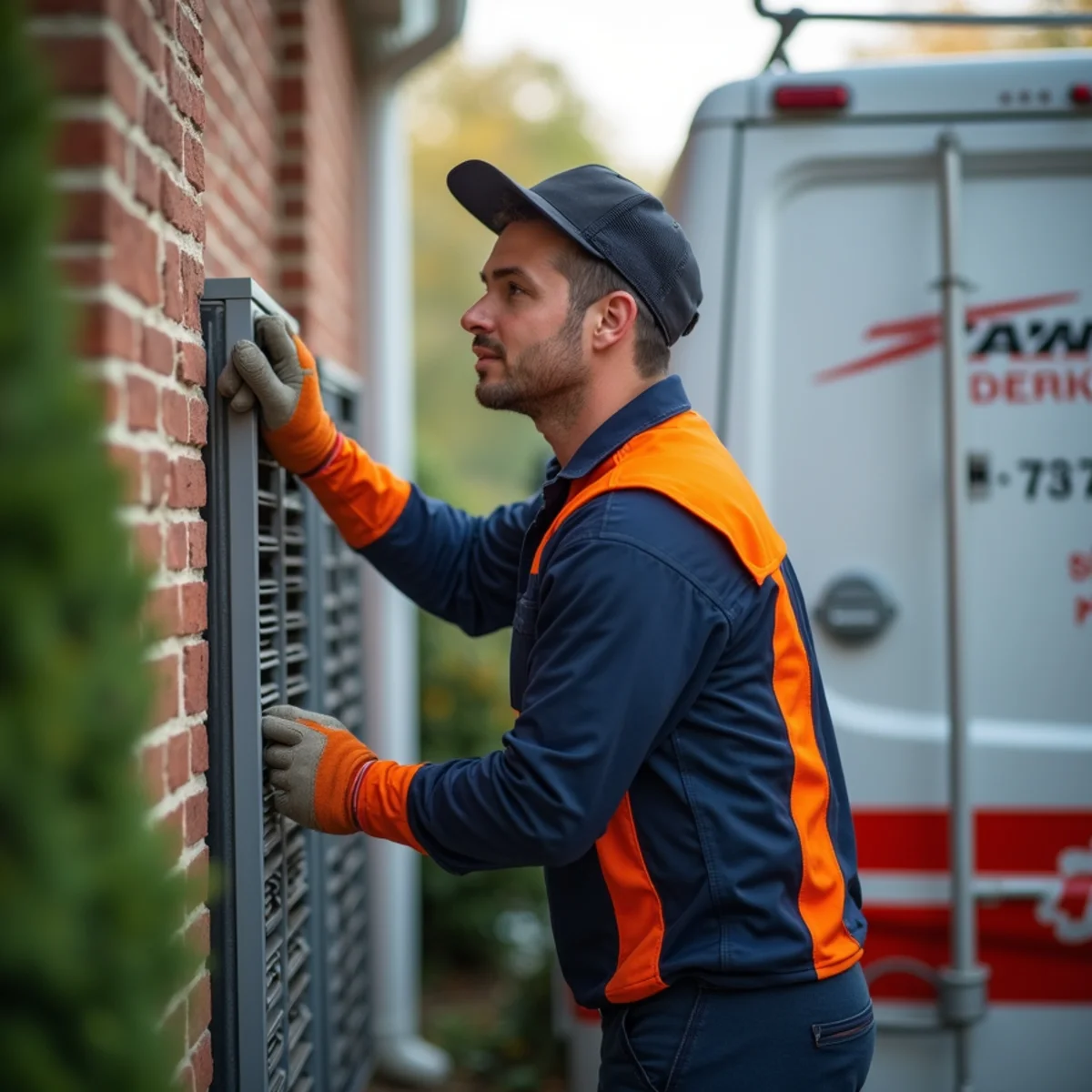 HVAC technician providing service in White Oak, MD